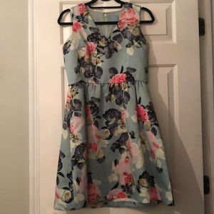 Cocktail dress with flower design
